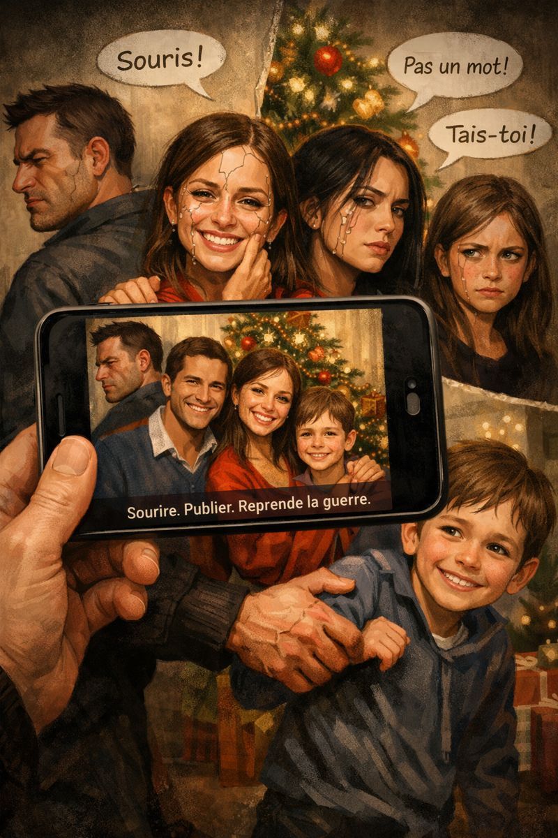 Sourires en location, la photo du mensonge familial : édition de Noël…